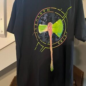 Marvel Black and Green Graphic Tee Short Sleeve